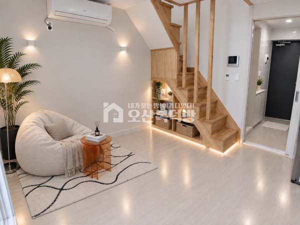 경기 오산시 고현동 컨디션 깔끔한 풀옵션 복층형원룸 즉시입주 가능 전월세 매물번호 10855 사진 1